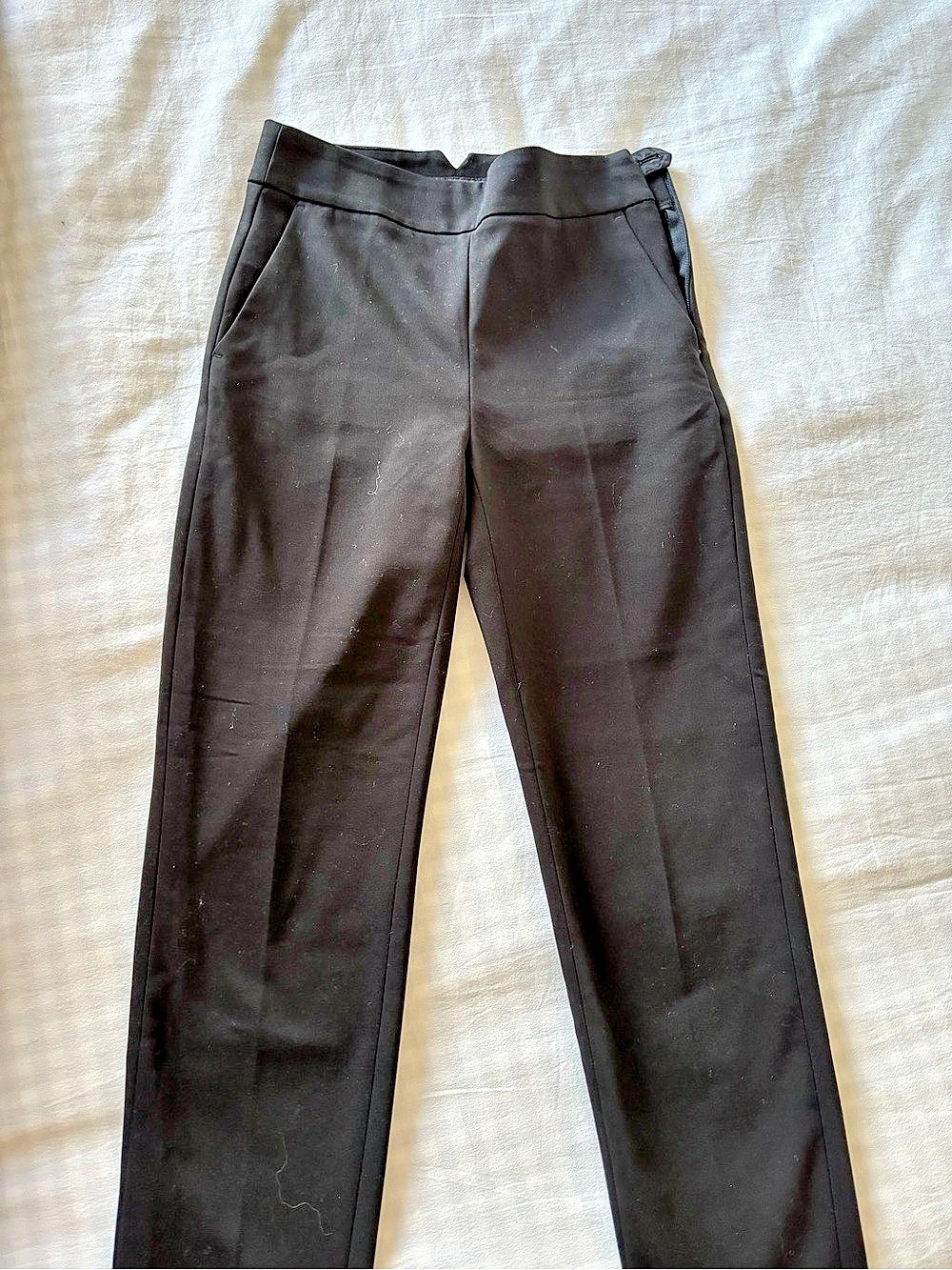 RW&CO High Rise Slim Leg Ankle Length Suiting Pants Black Pants Size 00